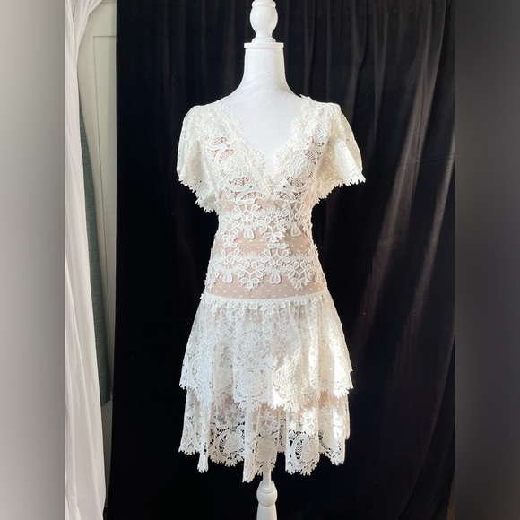 Bronx and Banco white lace Beverly dress. Size XS - Picture 7 of 16